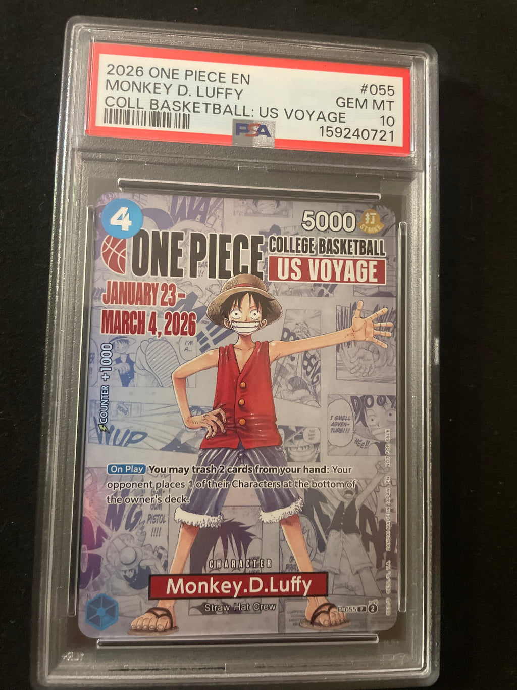 2026 one piece monkey d luffy college basket ball us voyage promo