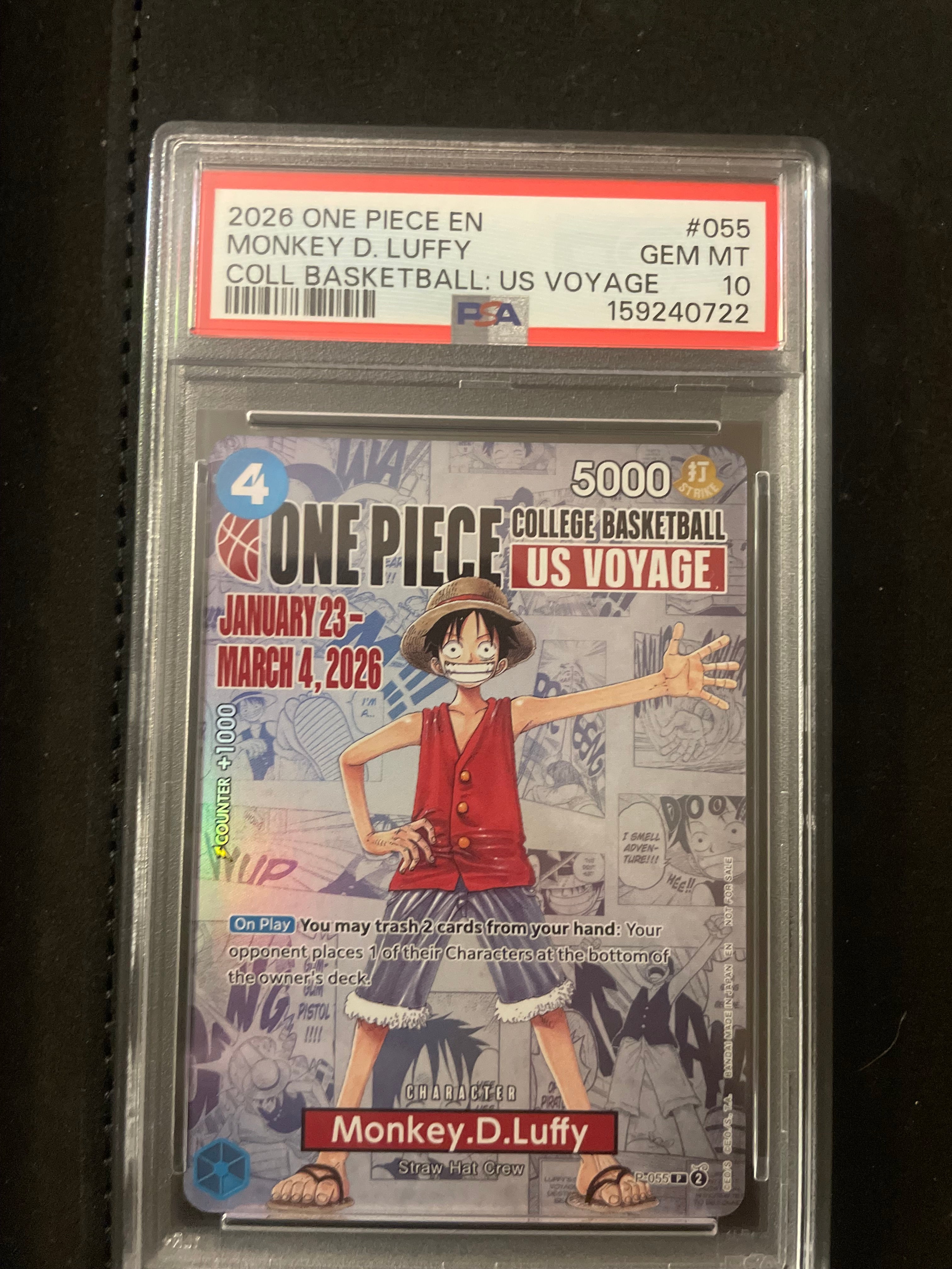 2026 one piece monkey d luffy college basket ball us voyage promo